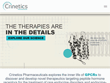 Tablet Screenshot of crinetics.com